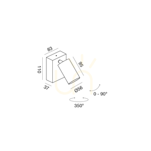 GES2071 Venkovní nástěnné svítidlo Graphite Gea Luce, IP65 small 1