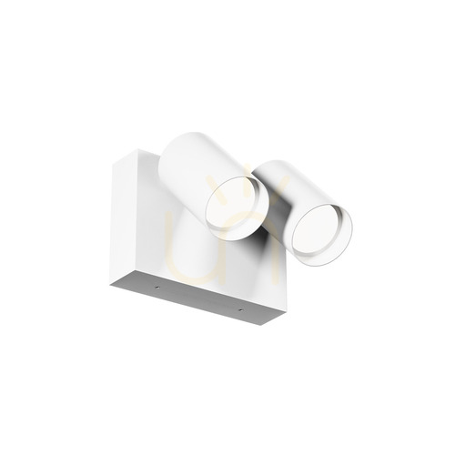 Kontrola Venkovní nástěnné svítidlo GES2073 bílé - dvě nastavitelné hlavy 2 x 9 W - IP65 - Gea Luce