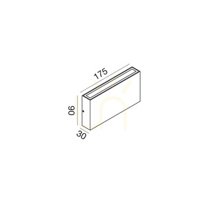GES2211 Venkovní nástěnné svítidlo Gea Luce v antracitové barvě, IP65 small 1