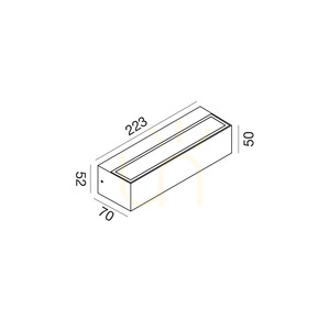 GES2245 Venkovní nástěnné svítidlo Brown Gea Luce, IP65 small 1