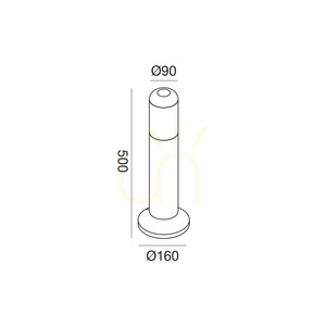 GES2260 Anthracite Gea Luce IP54 sloup veřejného osvětlení small 1