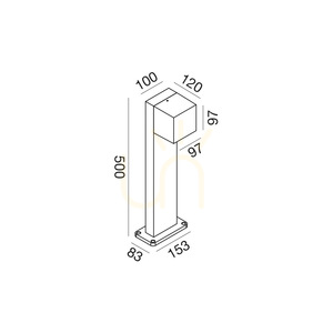 GES2301 Bílý sloup veřejného osvětlení Gea Luce IP65 small 1