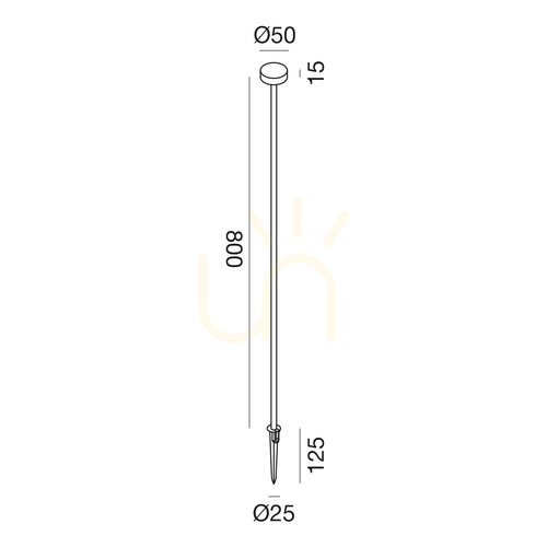 Kontrola Zahradní svítidlo Gea Luce GES2425C tmavě hnědé LED 1,5 W IP65