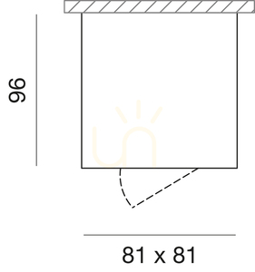 Nástěnné svítidlo GFA332 v černé barvě od Gea Luce small 1