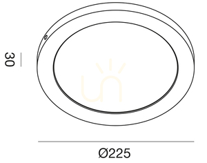 Stropní svítidlo GFA762C v bílé barvě od Gea Luce small 1