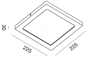 Bílé stropní svítidlo GFA765N od Gea Luce small 1