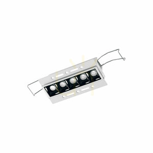 Pětibodové zápustné LED svítidlo Gea Luce GFA1130N bílé/černé 10 W 4000 K small 0