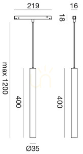 GFA1361 Gea Luce – kolejnicové svítidlo small 1
