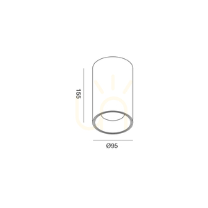 Stropní LED svítidlo Gea Luce GFA1503 černé 25 W small 1