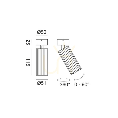 Kontrola Bílé stropní svítidlo GFA1680N od Gea Luce