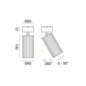 Směrové stropní svítidlo GFA1682N Gea Luce bílé LED 15W 4000K Ø6,5 cm small 1