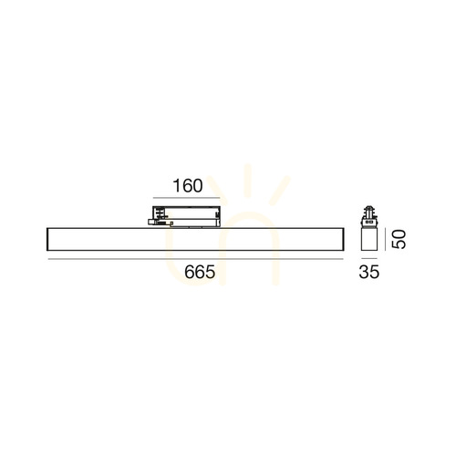 Kontrola GFA1761N Černá lištová lampa Gea Luce