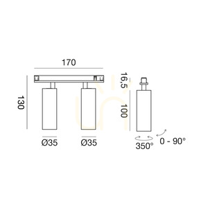 GFA1835 Gea Luce – svítidlo na lištu small 1
