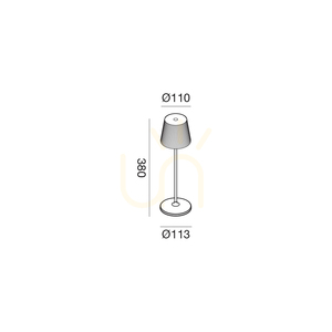 GLS053 Červená venkovní stojací lampa Gea Luce IP54 small 1