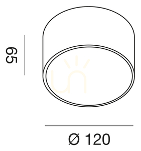 Černé stropní svítidlo GPL242C od Gea Luce small 1