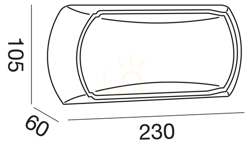 Kontrola Venkovní nástěnné svítidlo GPL250 White Gea Luce, IP65