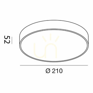 Stropní svítidlo GPL271C v černé barvě od Gea Luce small 1