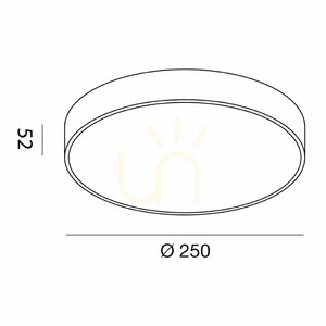 Černé stropní svítidlo GPL272N od Gea Luce small 1