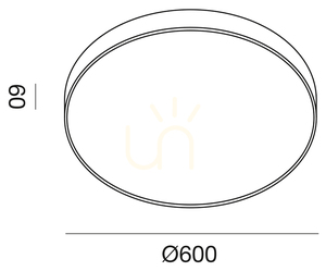 Bílé stropní svítidlo GPL302C od Gea Luce small 1