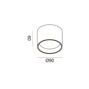 Bílé stropní svítidlo GPL330H od Gea Luce small 1