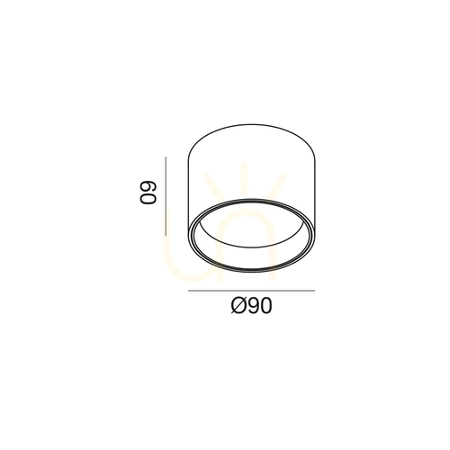 Kontrola Černé stropní svítidlo GPL331H od Gea Luce