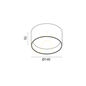 Černé stropní svítidlo GPL335H od Gea Luce small 1