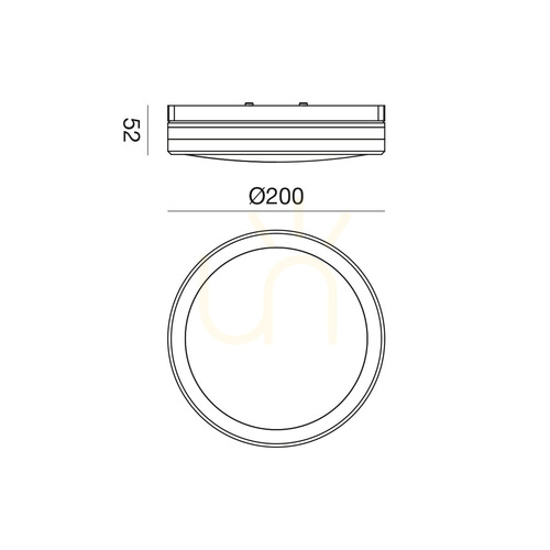 Kontrola GPL341 Černé venkovní stropní svítidlo Gea Luce, IP65