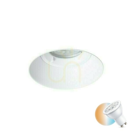 Kontrola IPSO R IP65 stropní svítidlo - bílé, zapuštěné, LED GU10 9W do koupelny