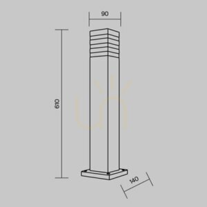 Světelný sloupek UNTER DEN LINDEN O578FL-01B IP54 Maytoni small 8