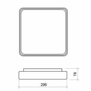 Plafond IP65 Plug300 15W 3000/4000K Antracitová barva small 1