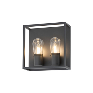 Grafitové venkovní nástěnné svítidlo Nowodvorski MARGOT II 10503 2×E14 LED IP54 small 1