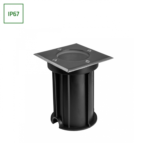 Kontrola LUKKA Connect GU10 IP67 šedá čtvercová, stropní zemní svítidlo
