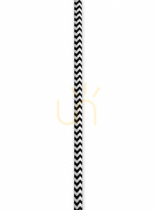 Stropní závěs Lunares Lunhold 150 cm E27 - černobílý textilní kabel, černá objímka LUN-LLH-BI-150 small 1