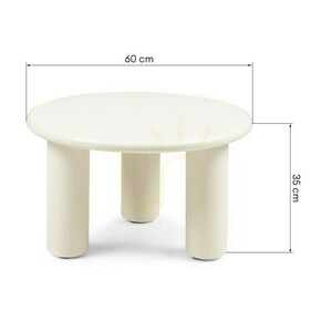 Konferenční stolek TONI 60 cm, krémový, matný, Nova Nook small 4
