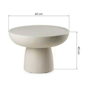 Konferenční stolek LORENSI 60 cm, béžový, matný, Nova Nook small 6