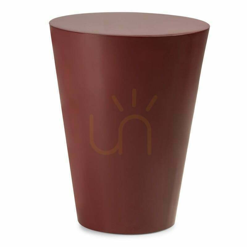ELISSA TALL Side Table, 40 cm, Burgundy-Brown, Glossy, Nova Nook