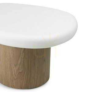 Odkládací stolek OBUO, 50 cm, bílá/ořech, Nova Nook small 5