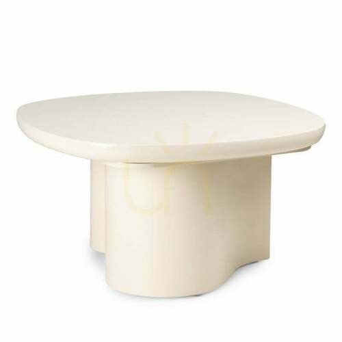 Kontrola Konferenční stolek PUREL 80 cm, světle béžový, lesklý, Nova Nook