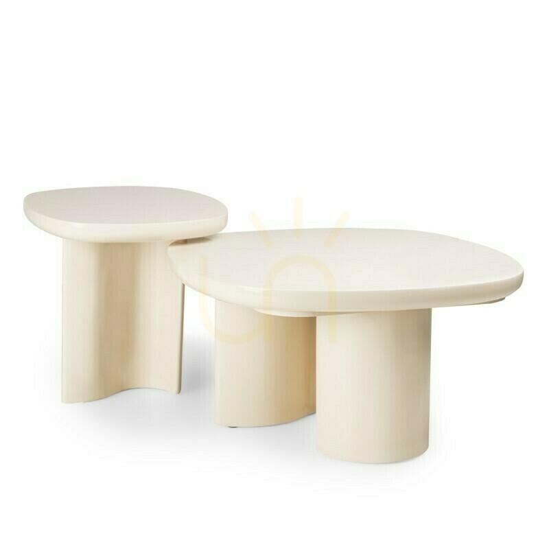 Kontrola Odkládací stolek PUREL 50 cm, světle béžový, lesklý, Nova Nook Odkládací stolek PUREL 50 cm, světle béžový, lesklý, Nova Nook