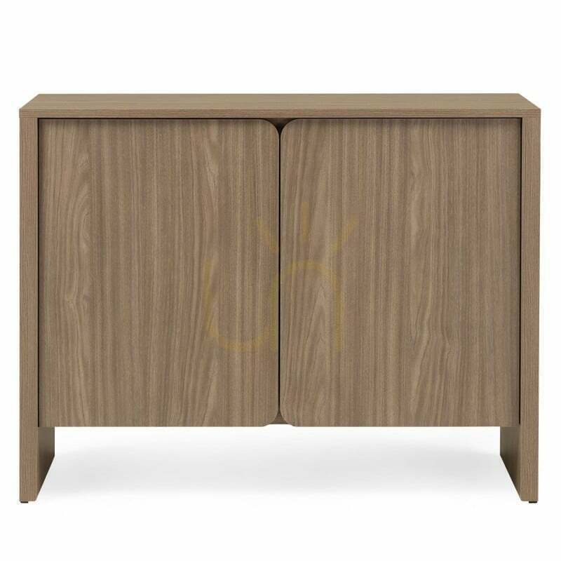 OKU Two-Door Chest of Drawers, Pearl Oak, Rounded Fronts by Nova Nook