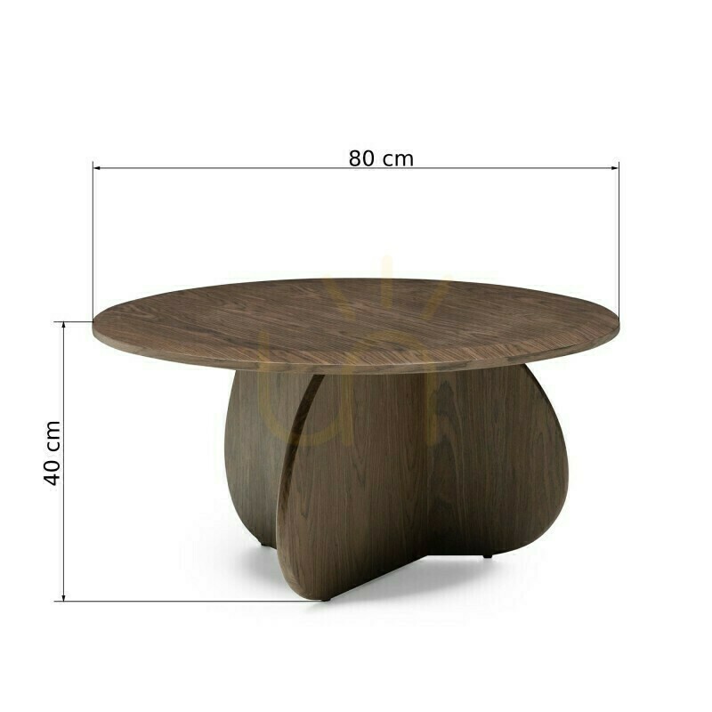 Zobrazit Konferenční stolek OKUN 80 cm, tmavý ořech, Nova Nook Konferenční stolek OKUN 80 cm, tmavý ořech, Nova Nook