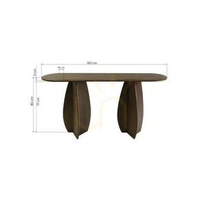 Konzolový stolek/psací stůl OKUN, 150 cm, tmavý ořech, Nova Nook small 1
