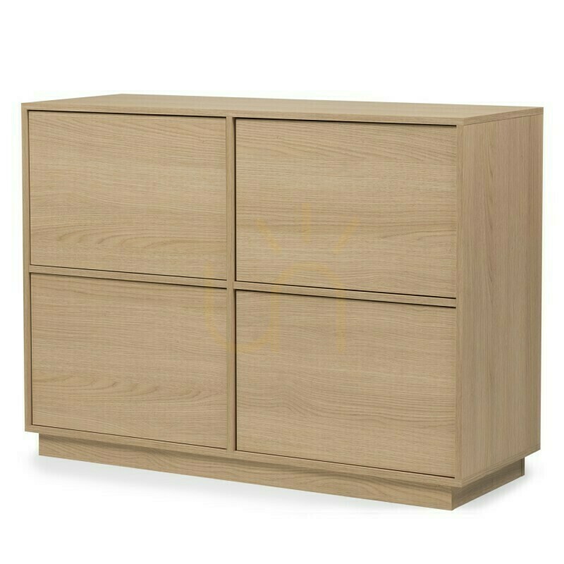 Náhled Čtyřdveřová komoda WASABI, Lindberg Nova Nook Oak Čtyřdveřová komoda WASABI, Lindberg Nova Nook Oak