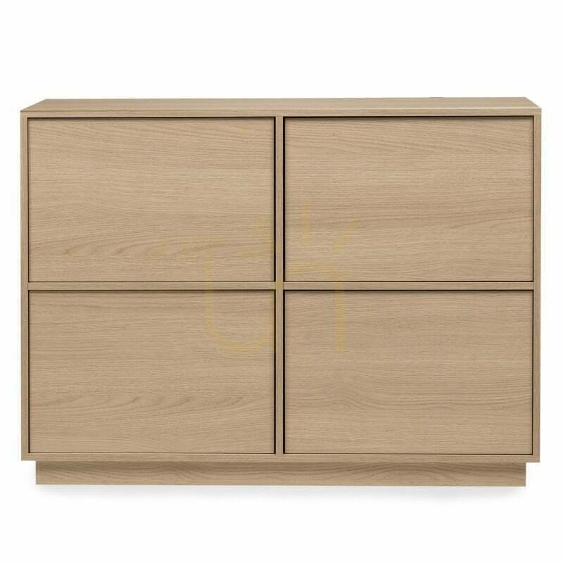 Kontrola Čtyřdveřová komoda WASABI, Lindberg Nova Nook Oak Čtyřdveřová komoda WASABI, Lindberg Nova Nook Oak