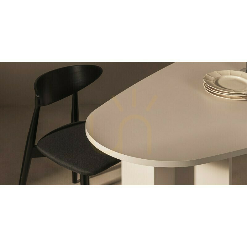 Pohled Stůl ZEV s deskou nepravidelného tvaru, 200 cm, Nova Nook Cashmere Stůl ZEV s deskou nepravidelného tvaru, 200 cm, Nova Nook Cashmere