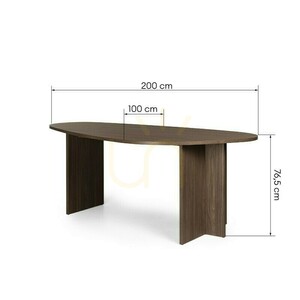 Stolová deska ZEV nepravidelného tvaru, 200 cm, Nova Nook Lincoln – ořech 6 Stolová deska ZEV nepravidelného tvaru, 200 cm, Nova Nook Lincoln – ořech small 6
