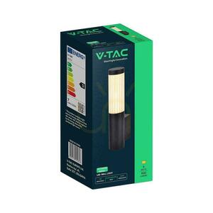 V-TAC LED 8 W IP44 černé venkovní nástěnné svítidlo VT-10179 3000 K 900 lm small 2