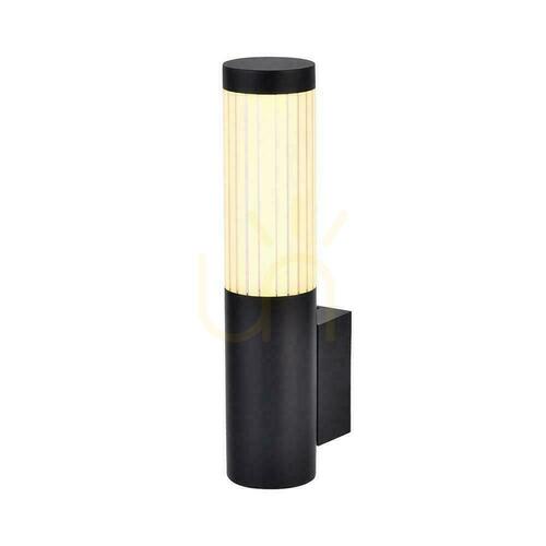 Kontrola V-TAC LED 8 W IP44 černé venkovní nástěnné svítidlo VT-10179 3000 K 900 lm