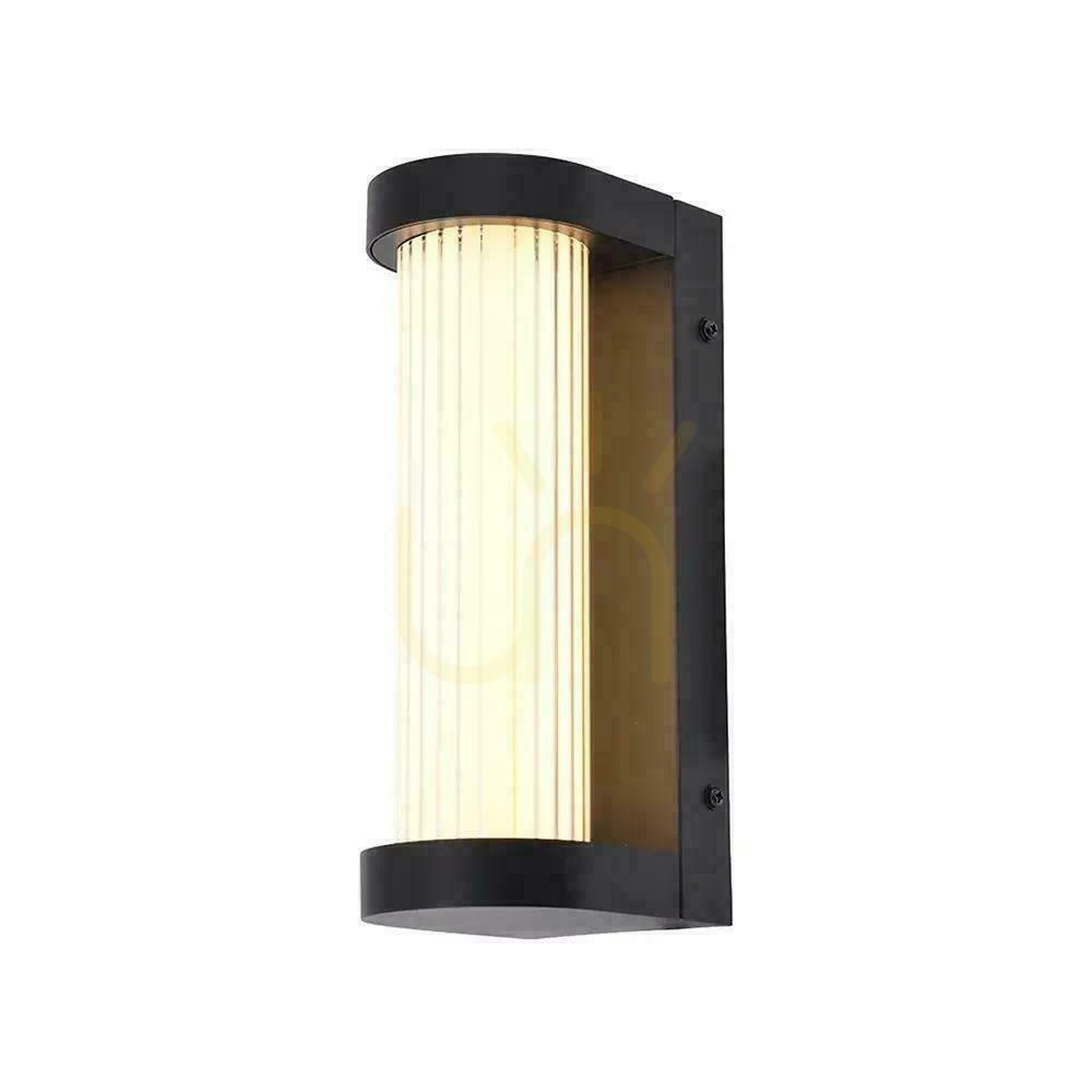 Kontrola V-TAC LED 8 W IP44 černé venkovní nástěnné svítidlo VT-10180 3000 K 1100 lm V-TAC LED 8 W IP44 černé venkovní nástěnné svítidlo VT-10180 3000 K 1100 lm