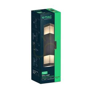 V-TAC LED 2xGU10 černé venkovní nástěnné svítidlo IP44 VT-10187, 3letá záruka small 3
